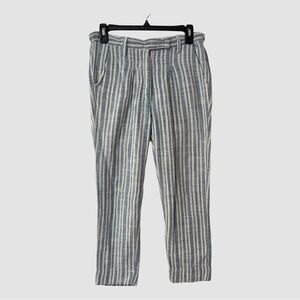 ace & jig Blue/White Cotton Stripe Muslin Pants S